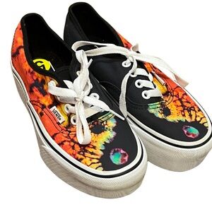 Vans Women’s 5 Stackform Tie Dye Platform‎ Sneakers Hippie Y2K